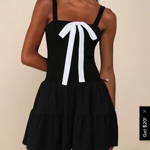 Brand new, never worn black mini dress! Tags are still on!